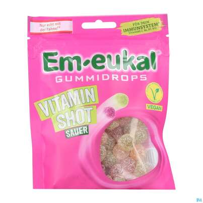 Em-eukal Gummidrops Vitamin Shot Sauer Vegan 90g, A-Nr.: 5899554 - 01
