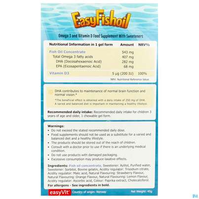 Fish Oil Easy Omega 3 Gum 30st, A-Nr.: 5730246 - 03