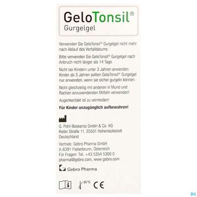 Gelotonsil Gurgelgel 200ml, A-Nr.: 5911255 - 07