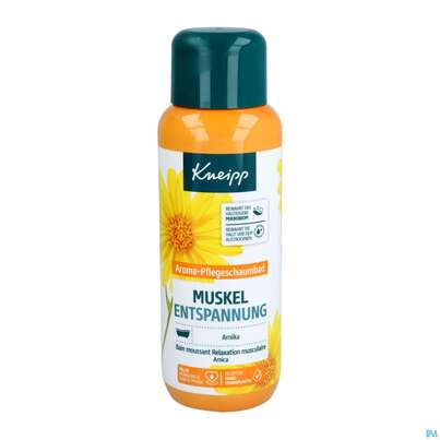 Sie sehen eine Packung Kneipp Aroma/pflegeschaumbad Muskel Entspannung 400ml, Produktbild: 01 Kneipp Aroma/pflegeschaumbad Muskel Entspannung 400ml, A-Nr.: 5714419 - 01