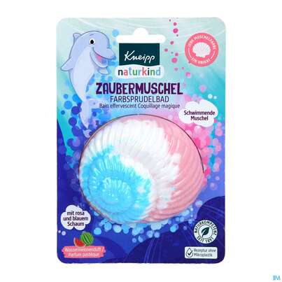 Sie sehen eine Packung Kneipp Naturkind Sprudelbad Zaubermuschel 85g, Produktbild: 03 Kneipp Naturkind Sprudelbad Zaubermuschel 85g, A-Nr.: 5714276 - 03