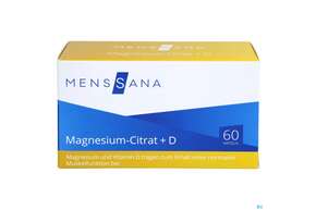 Magnesium Citrat +d Kapseln Menssana 60st, A-Nr.: 4358566 - 01