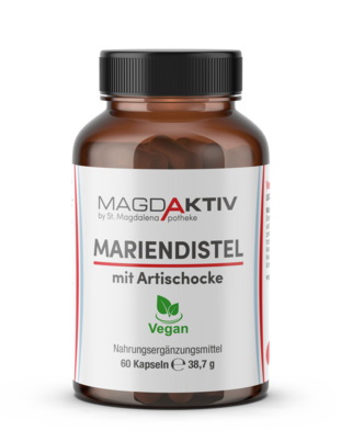 Magdaktiv MARIENDISTEL &amp; ARTISCHOCKE Kapseln, 60Stk., A-Nr.: 8058298 - 01