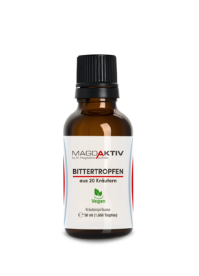 Sie sehen eine Packung Magdaktiv BITTER-TROPFEN, 50ml, Produktbild: 01 Magdaktiv BITTER-TROPFEN, 50ml, A-Nr.: 8066056 - 01