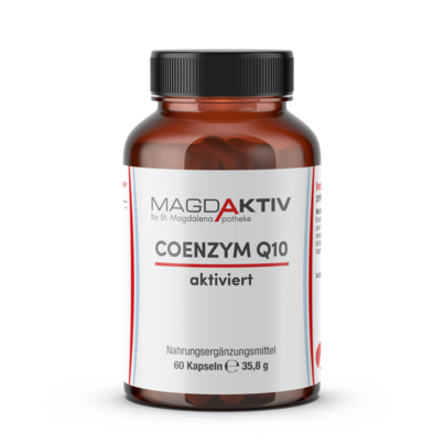 Sie sehen eine Packung Magdaktiv Q10 50MG AKTIVIERT Kapseln, 60 Stk., Produktbild: 01 Magdaktiv Q10 50MG AKTIVIERT Kapseln, 60 Stk., A-Nr.: 8077462 - 01