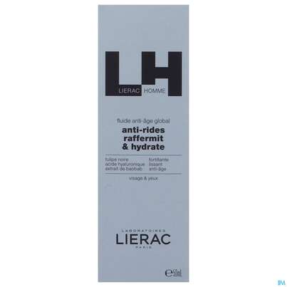 Sie sehen eine Packung Lierac Homme Antiaging Fluid 50ml, Produktbild: 03 Lierac Homme Antiaging Fluid 50ml, A-Nr.: 5607936 - 03