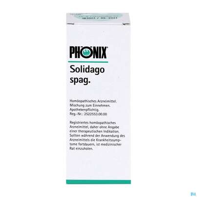Sie sehen eine Packung Phoenix Tropfen Solidago 100ml, Produktbild: 02 Phoenix Tropfen Solidago 100ml, A-Nr.: 3072187 - 02