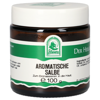 Sie sehen eine Packung AROMATISCHE SALBE 100 G, Produktbild: 01 AROMATISCHE SALBE 100 G, A-Nr.: 4854532 - 01