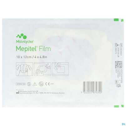Sie sehen eine Packung Wundverband Mepitel Film Silikonfolienverband 10x 12cm 1st, Produktbild: 02 Wundverband Mepitel Film Silikonfolienverband 10x 12cm 1st, A-Nr.: 4042030 - 02