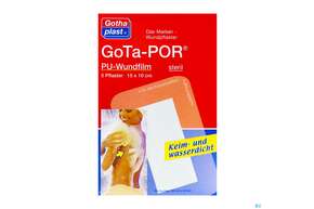 Wundverband Gota-por Pu-wundfilm Steril Wasserfest 150x100mm 5st, A-Nr.: 2982295 - 01