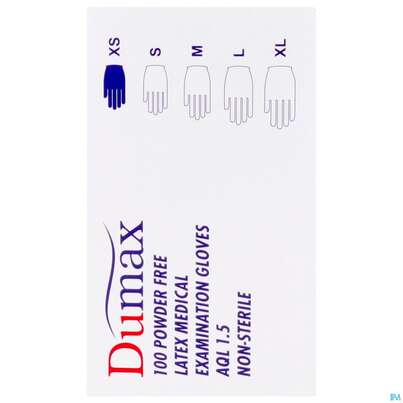 Untersuchungshandschuhe -dumax Latex Puderfrei Xs 100st, A-Nr.: 2995435 - 10