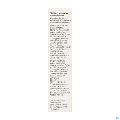 Sie sehen eine Packung Pollstimol Kapseln 30st, Produktbild: 06 Pollstimol Kapseln 30st, A-Nr.: 5520974 - 06