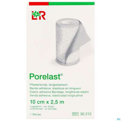 Pflasterbinden Porelast Laengselast.ungedehnt 2,5mx 10cm 1st, A-Nr.: 5026429 - 01