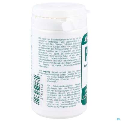 Sie sehen eine Packung Pea Kapseln 600mg 60st, Produktbild: 02 Pea Kapseln 600mg 60st, A-Nr.: 5761548 - 02