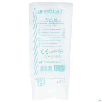 Momentverbaende Verpandpaeckchen-steril Kompresse Aluminiumbed Leinatex 8x10cm Mittel 1st, A-Nr.: 5809427 - 02