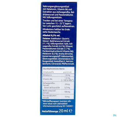Melatonin Einschlaf/tropfen Intensiv Dr.theiss 20ml, A-Nr.: 5911551 - 05
