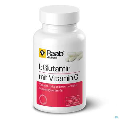 Sie sehen eine Packung L-glutamin Kapseln Raab 100st, Produktbild: 01 L-glutamin Kapseln Raab 100st, A-Nr.: 5871461 - 01