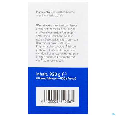 Sie sehen eine Packung Helfe Cordis Kohlensaeurebad Fuer Teilbaeder 8 Tabl 920g 500g Pulver, Produktbild: 05 Helfe Cordis Kohlensaeurebad Fuer Teilbaeder 8 Tabl 920g 500g Pulver, A-Nr.: 5921822 - 05