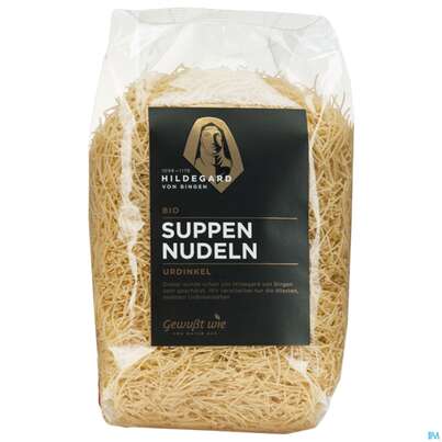 Sie sehen eine Packung Gewusst Wie Bio Hildegard Urdinkel Suppennudeln 500g, Produktbild: 02 Gewusst Wie Bio Hildegard Urdinkel Suppennudeln 500g, A-Nr.: 5878931 - 02