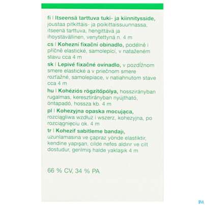 Fixierbinden Mollelast Haft Weiss 4mx 8cm 1st, A-Nr.: 1767666 - 07