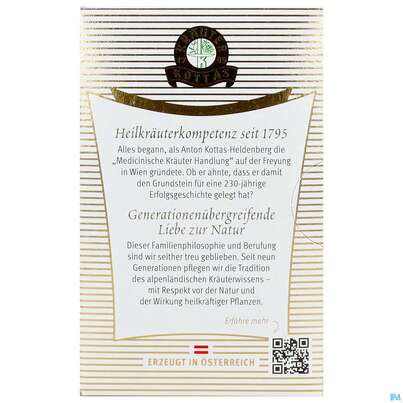 Sie sehen eine Packung Dr.Kottas Tee Jubilaeumstee 20st, Produktbild: 05 Dr.Kottas Tee Jubilaeumstee 20st, A-Nr.: 5940280 - 05