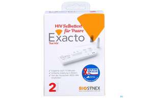 Diagnostika U.zubehoer Selbsttest Exacto Hiv Fuer Paare 2st, A-Nr.: 4942093 - 01