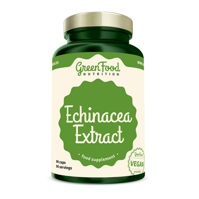 Sie sehen eine Packung GreenFood Nutrition Echinacea 90 Kapseln, Produktbild: 01 GreenFood Nutrition Echinacea 90 Kapseln, A-Nr.: 6003790 - 01