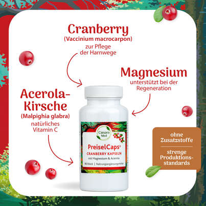 Preisel-Caps mit Cranberry, Magnesium und Acerola 90 Stück, A-Nr.: 2749647 - 02