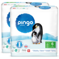 Sie sehen eine Packung Bio Windeln Nr.6 XL Jumbo 13-18 Kg Pinguin – Pingo Swiss, Produktbild: 01 Bio Windeln Nr.6 XL Jumbo 13-18 Kg Pinguin – Pingo Swiss, A-Nr.: 4846923 - 01