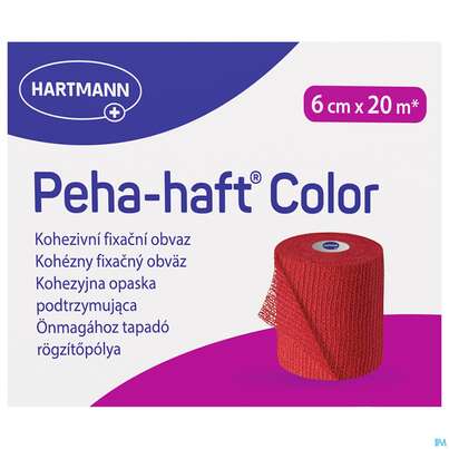 Peha-haft Color Latexfrei Red 20mx 6cm 1st, A-Nr.: 3879783 - 02