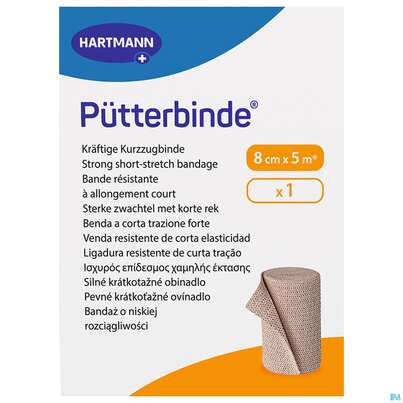 Elastische Binden Puetterbinde Hautf 5mx 8cm 1st, A-Nr.: 1457552 - 02