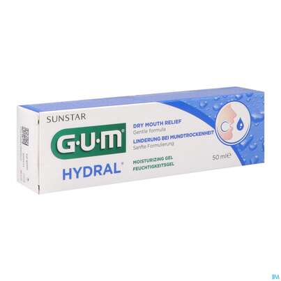 Sie sehen eine Packung Gum Pflege B.mundtrockenheit Hydral Feuchtigkeitsgel 6000 50ml, Produktbild: 04 Gum Pflege B.mundtrockenheit Hydral Feuchtigkeitsgel 6000 50ml, A-Nr.: 4335967 - 04