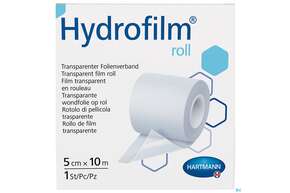Wundverband Fixierfolie Hydrofilm Roll Unsteril 10mx 5cm 1st, A-Nr.: 3289432 - 01