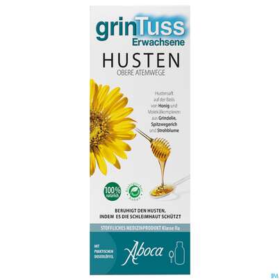 Sie sehen eine Packung Hustensaft Aboca Grintuss Erwachsene Jugendliche Ab 12jahre 210g, Produktbild: 02 Hustensaft Aboca Grintuss Erwachsene Jugendliche Ab 12jahre 210g, A-Nr.: 5616993 - 02
