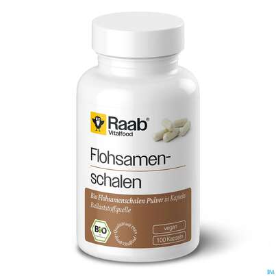 Flohsamenschalen Kapseln Bio Raab 100st, A-Nr.: 5871159 - 01