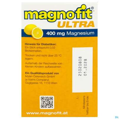 Magnofit Ultra 400mg Stick 30st, A-Nr.: 5833472 - 07