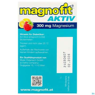 Magnofit Aktiv 300mg Stick 30st, A-Nr.: 5833495 - 07