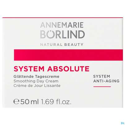 Sie sehen eine Packung Boerlind System/absolute Glaettende Tagescreme 60470 50ml, Produktbild: 01 Boerlind System/absolute Glaettende Tagescreme 60470 50ml, A-Nr.: 4175742 - 01