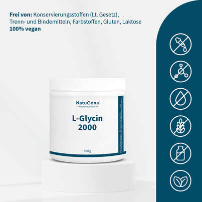 NatuGena L-Glycin 2000 Pulver, A-Nr.: 5990071 - 03