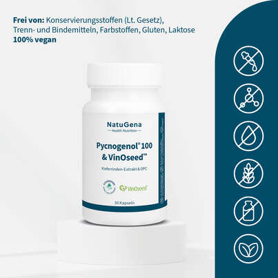 NatuGena Pycnogenol® 100 &amp; VinOseed™ Kapseln, A-Nr.: 5990119 - 03