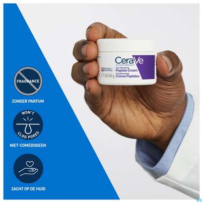 Sie sehen eine Packung Cerave Skin Renewing Peptide Cr 48ml, Produktbild: 05 Cerave Skin Renewing Peptide Cr 48ml, A-Nr.: 5985696 - 05