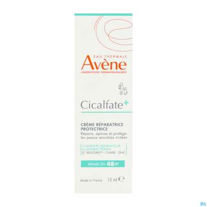 Sie sehen eine Packung Avène Cicalfate+ Akutpflege-creme 15ml, Produktbild: 09 Avène Cicalfate+ Akutpflege-creme 15ml, A-Nr.: 5185435 - 09