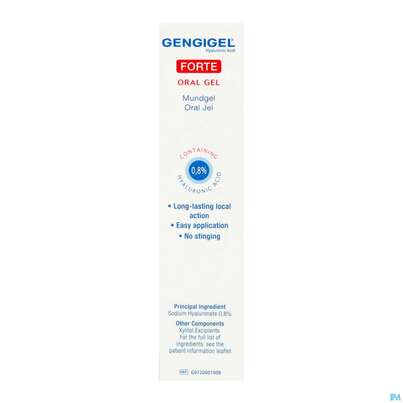 Sie sehen eine Packung Gengigel Mund +zahnfleischpflege Gel Oral Forte 8ml, Produktbild: 08 Gengigel Mund +zahnfleischpflege Gel Oral Forte 8ml, A-Nr.: 5305000 - 08