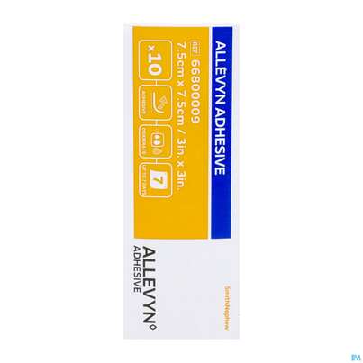 Wundverband Allevyn/polyurethan Adhesive 7,5x 7,5cm -tam 10st, A-Nr.: 4736620 - 12