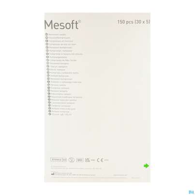 Vlieskompressen Mesoft/set Steril 10x 10cm 150st (30x5), A-Nr.: 1652331 - 07