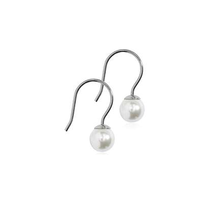 Blomdahl Ohrhänger Perle weiß 6mm, A-Nr.: 6019851 - 01