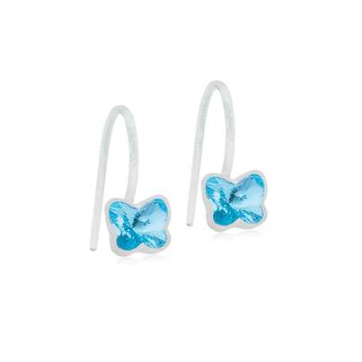 Blomdahl Ohrhänger Butterfly aquamarine 5mm, A-Nr.: 6020009 - 01