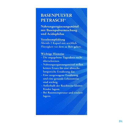 Basen Pulver Kapseln/petrasch Duenndarmloeslich 60st, A-Nr.: 2486981 - 06