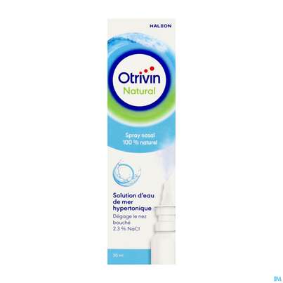 Sie sehen eine Packung Nasenspray Otrivin Natural 30ml, Produktbild: 03 Nasenspray Otrivin Natural 30ml, A-Nr.: 5950999 - 03