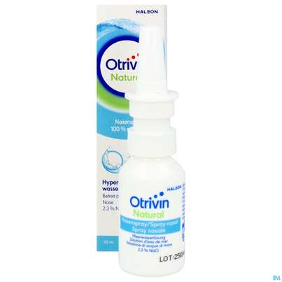 Sie sehen eine Packung Nasenspray Otrivin Natural 30ml, Produktbild: 11 Nasenspray Otrivin Natural 30ml, A-Nr.: 5950999 - 11